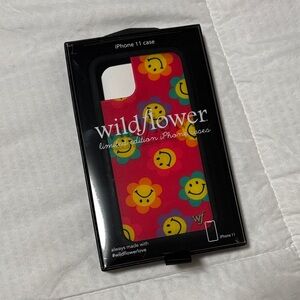 Wildflowers iPhone 11 Case - Colorful Smiley Flowers